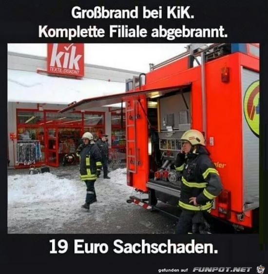 19 Euro Sachschaden 19 Euro Sachschaden