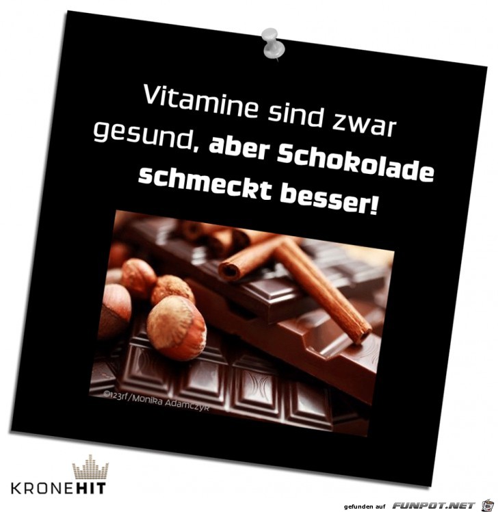 Schokolade schmeckt besser