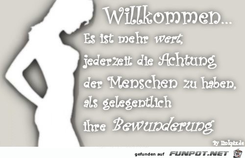 Willkommen......