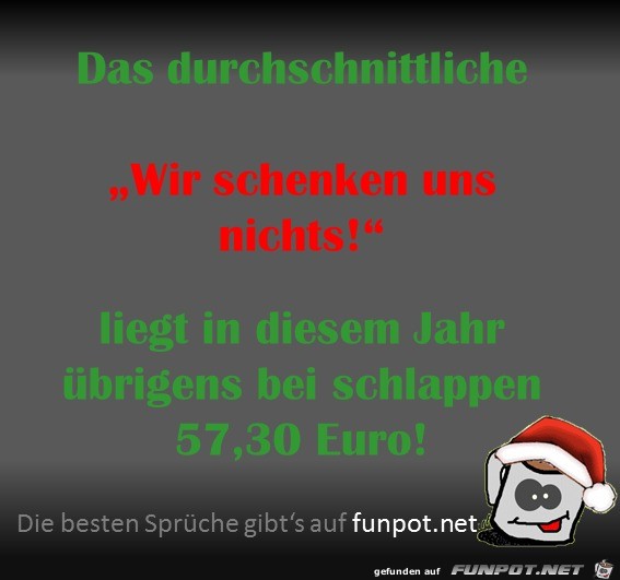 Wir schenken uns nichts Wir schenken uns nichts