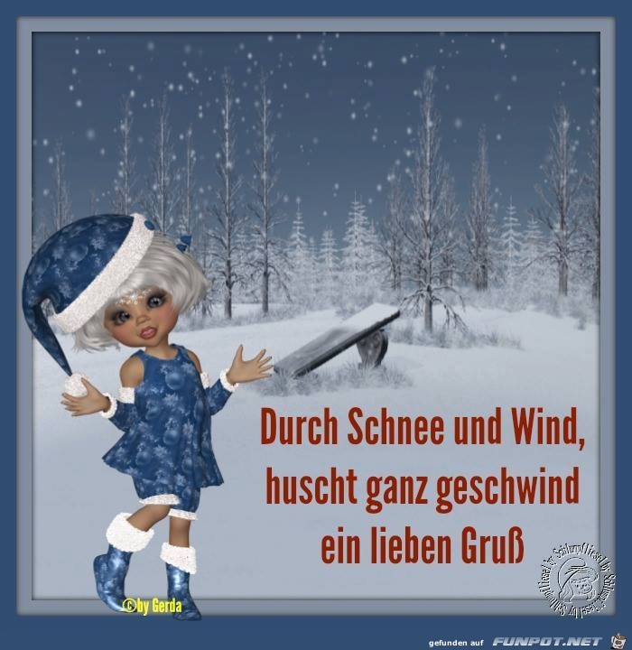 Durch Schnee und Wind