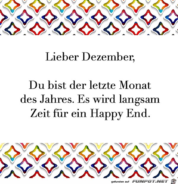 lieber Dezember..... lieber Dezember.....