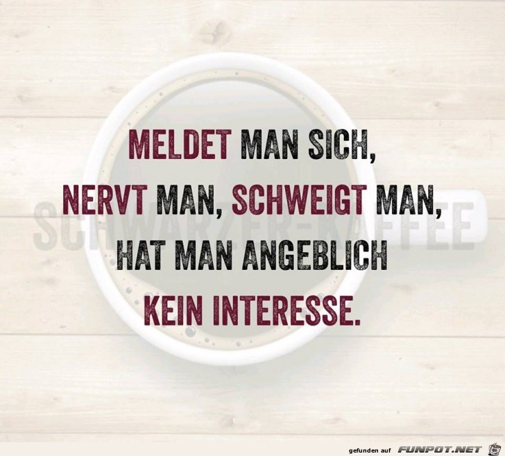 kein Interesse kein Interesse