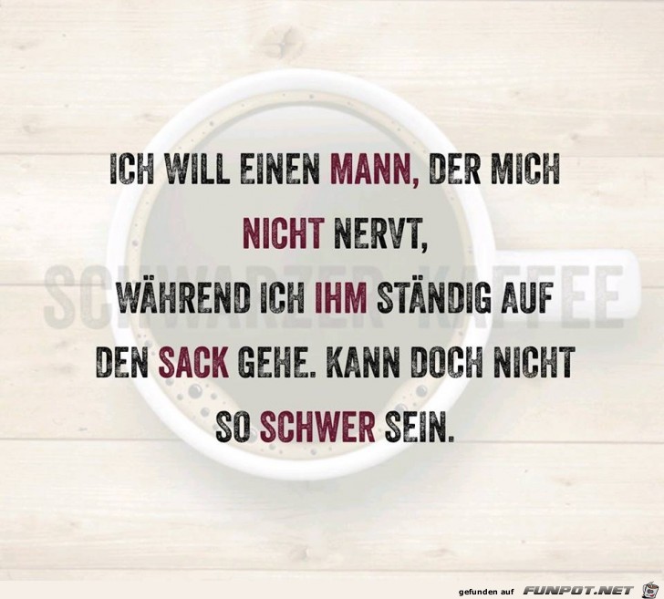 ich will einen Mann