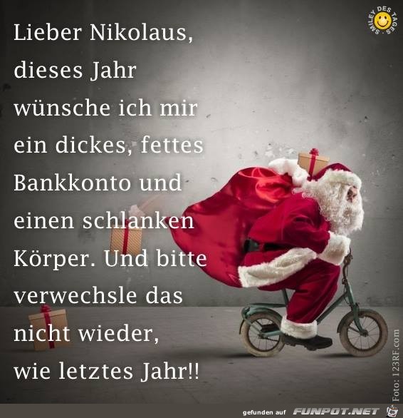 Lieber Nikolaus