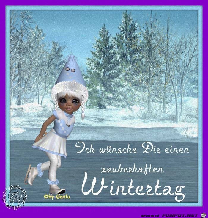 Zauberhaften Wintertag