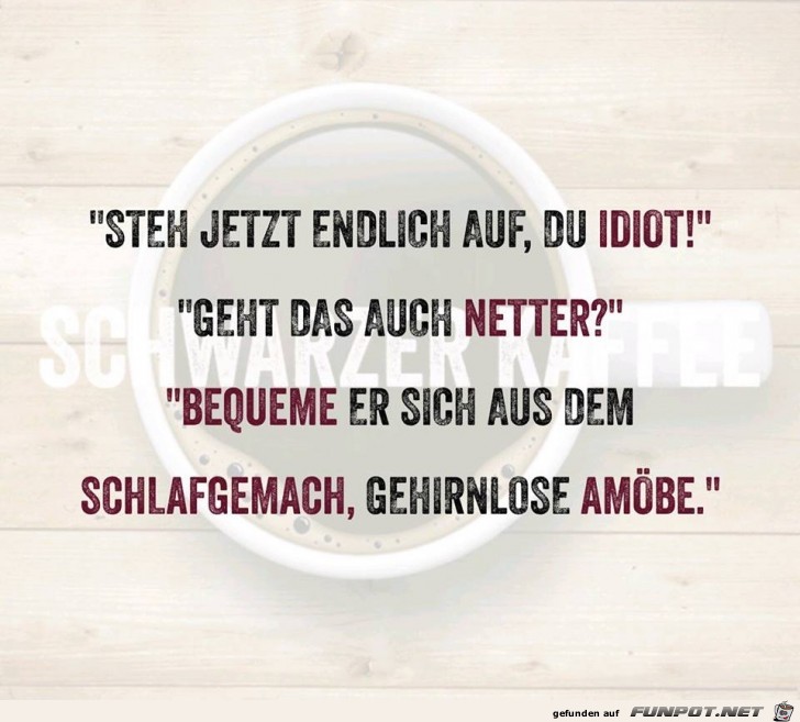 Steh auf in nett Steh auf in nett