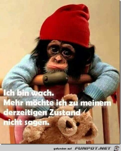 ich bin wach.....