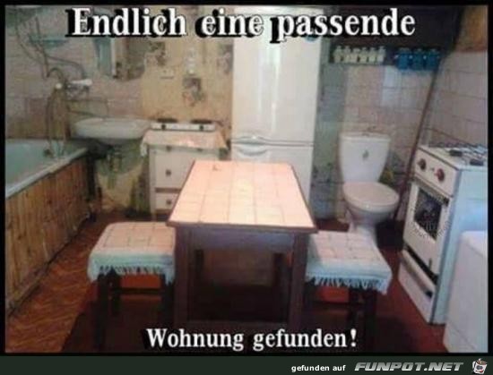 endlich eine passende Wohnung......