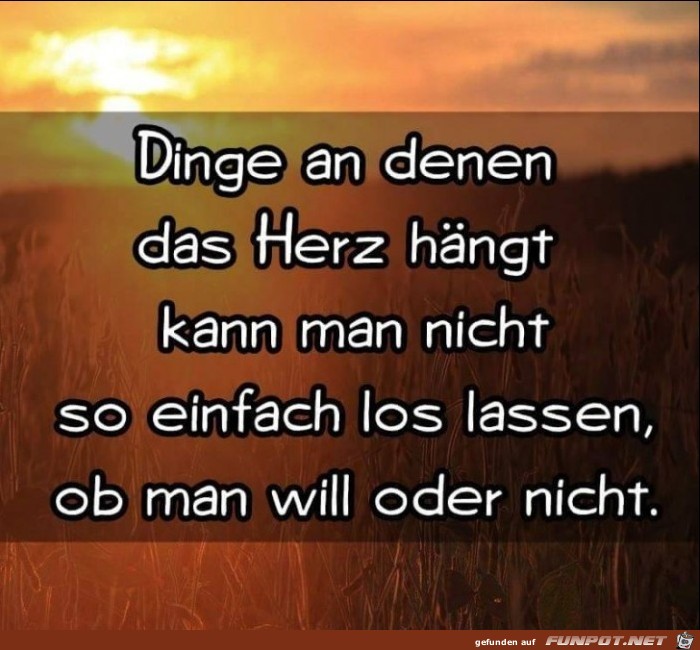 Dinge an denen das Herz haengt