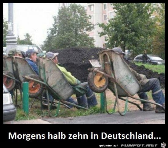 Morgens halb zehn....... Morgens halb zehn.......