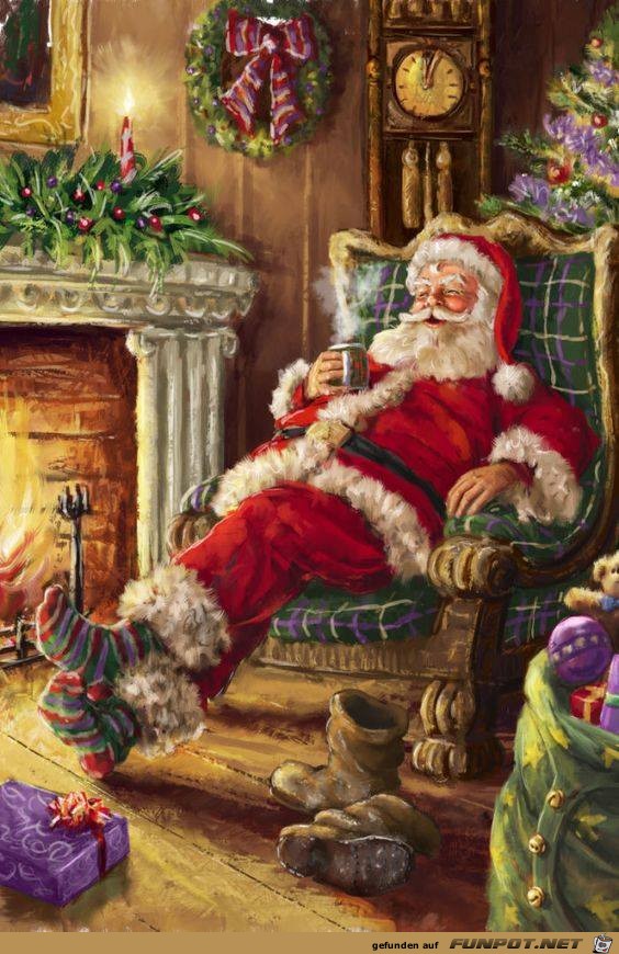 Gemütlicher Weihnachtsmann Gemütlicher Weihnachtsmann