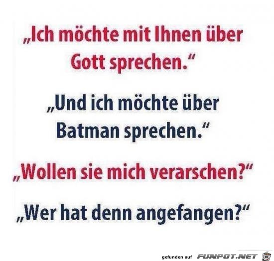 wer hat denn angefangen? .....