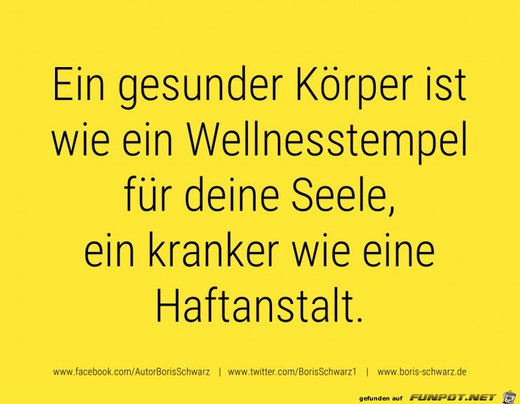 Ein gesunder Koerper Ein gesunder Koerper