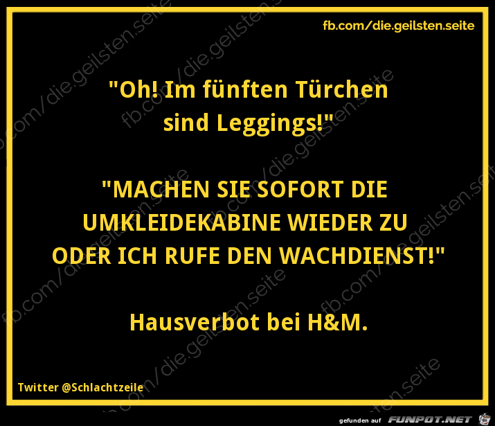 Hausverbot bei HM