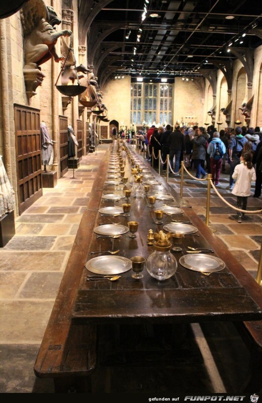 in der großen Halle von Hogwarts