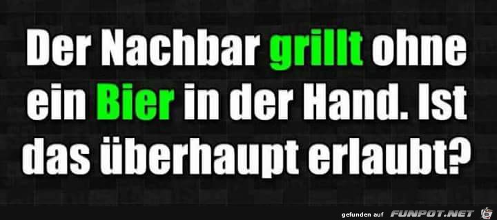 Grillen ohne Bier??? Grillen ohne Bier???