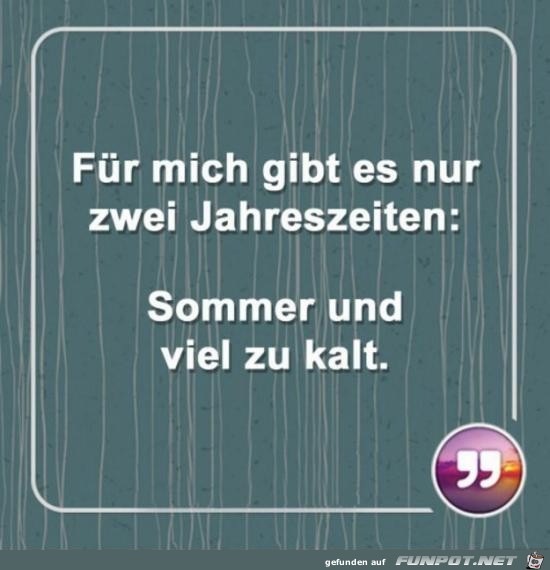 nur 2 Jahreszeiten nur 2 Jahreszeiten