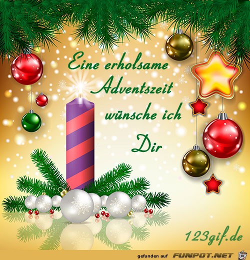 eine erholsame Adventszeit.....