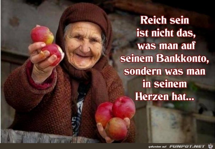 Reich sein ist nicht das Reich sein ist nicht das