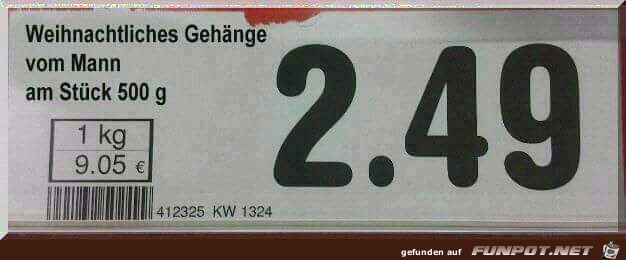 Weihnachtliches Gehänge vom Mann Weihnachtliches Gehänge vom Mann