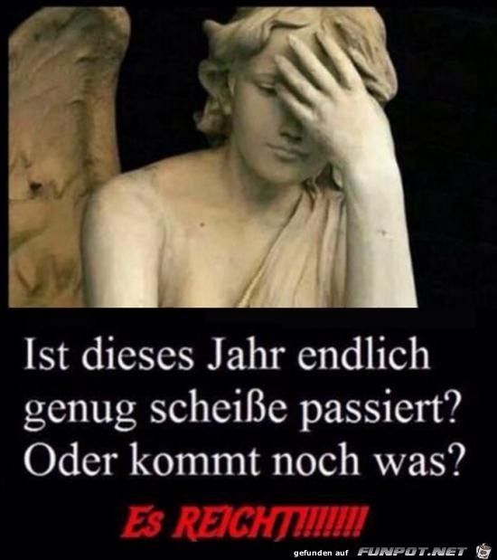 ist dieses Jahr endlich genug...... ist dieses Jahr endlich genug......