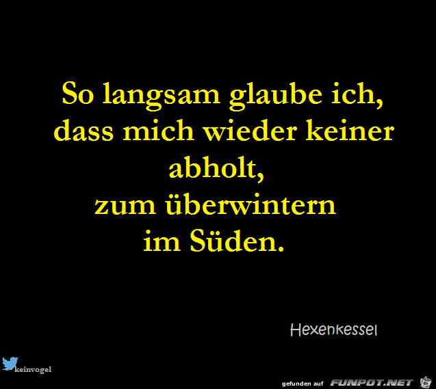 So langsam glaube ich So langsam glaube ich