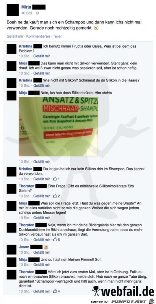 Gefaehrliches Shampoo