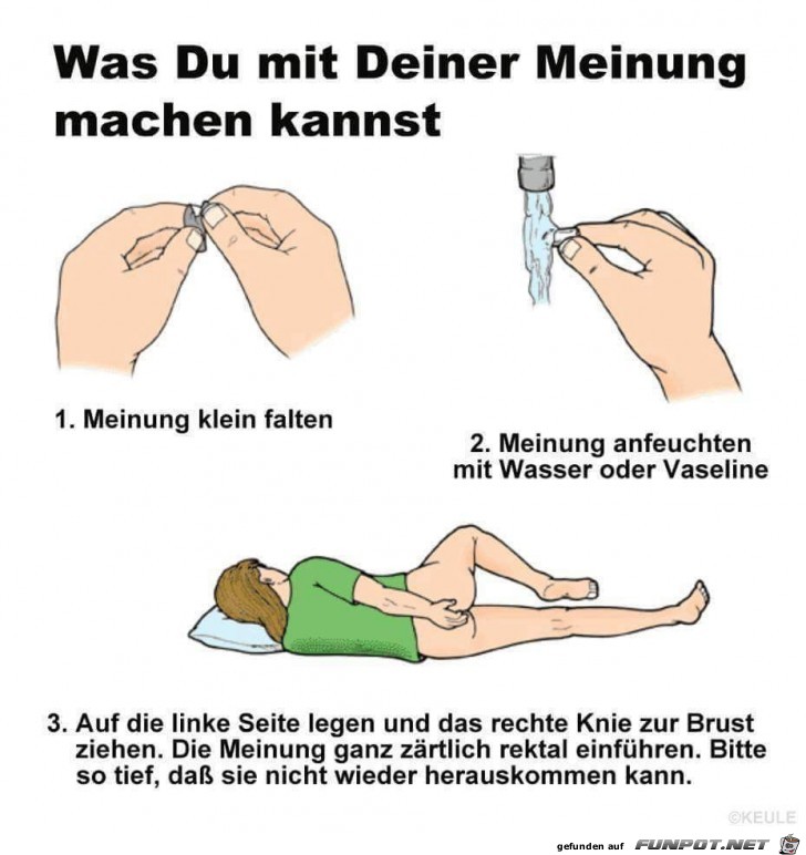 Deine Meinung ist mir diese Schritte wert Deine Meinung ist mir diese Schritte wert