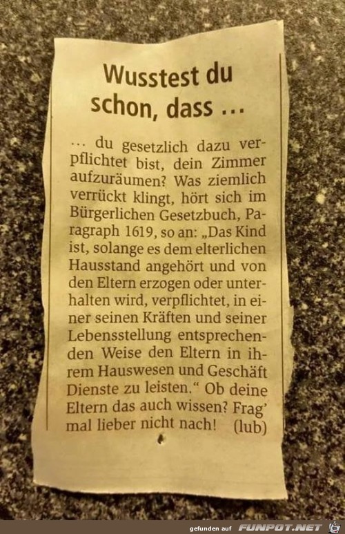 wusstest du schon, das....... wusstest du schon, das.......