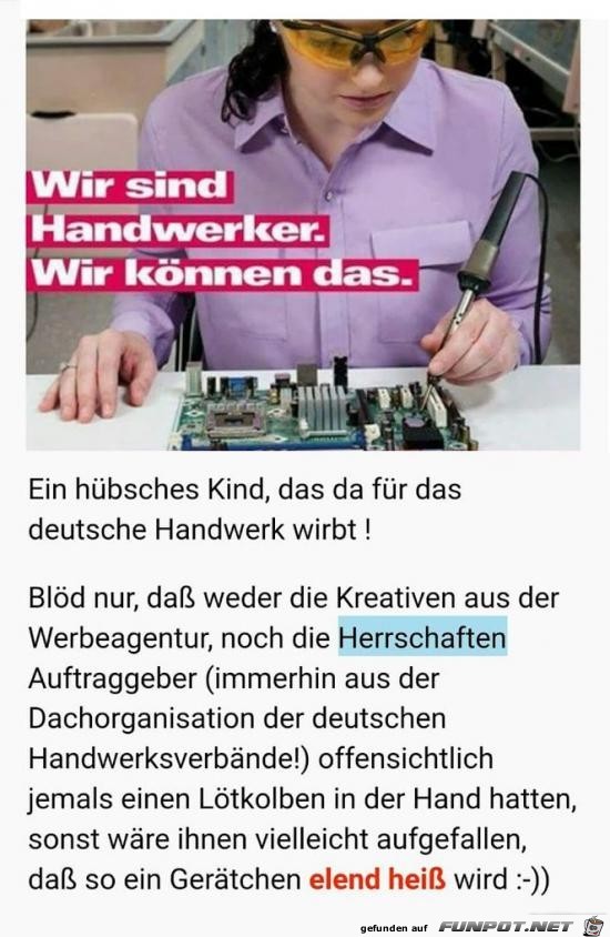 wir sind Handwerker......