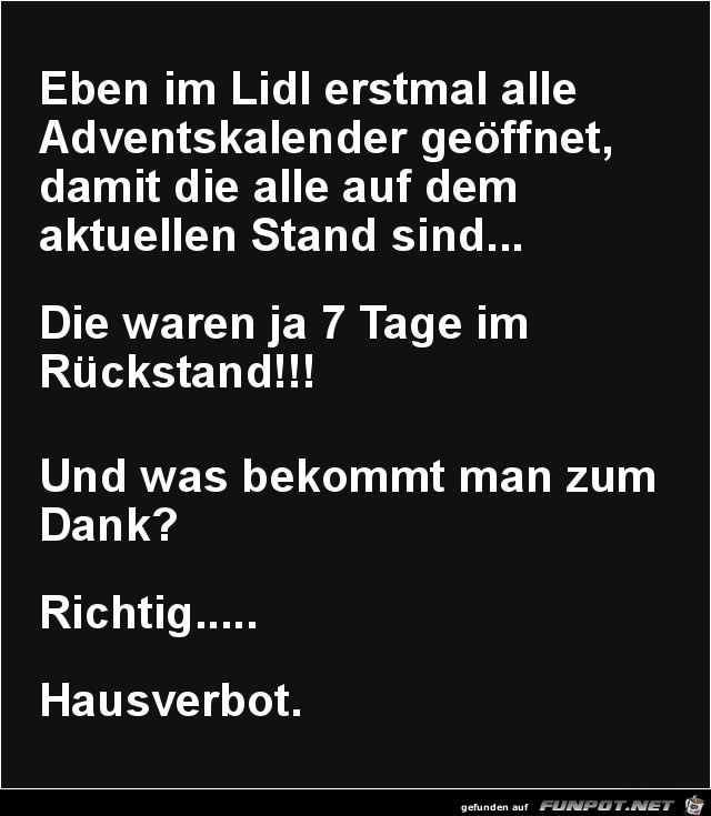 bei Lidl..... bei Lidl.....