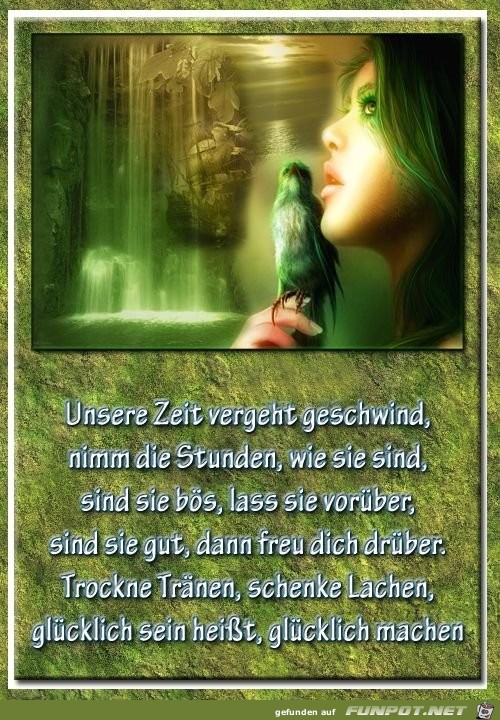 unsere Zeit vergeht geschwind......