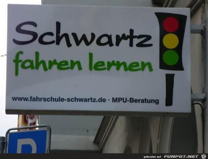 schwarz fahren