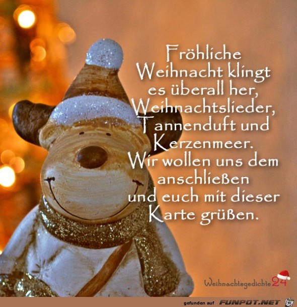 frhliche Weihnachten klingt es berall......