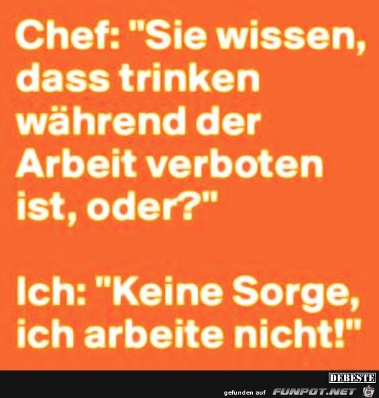 Chef: sie wissen......