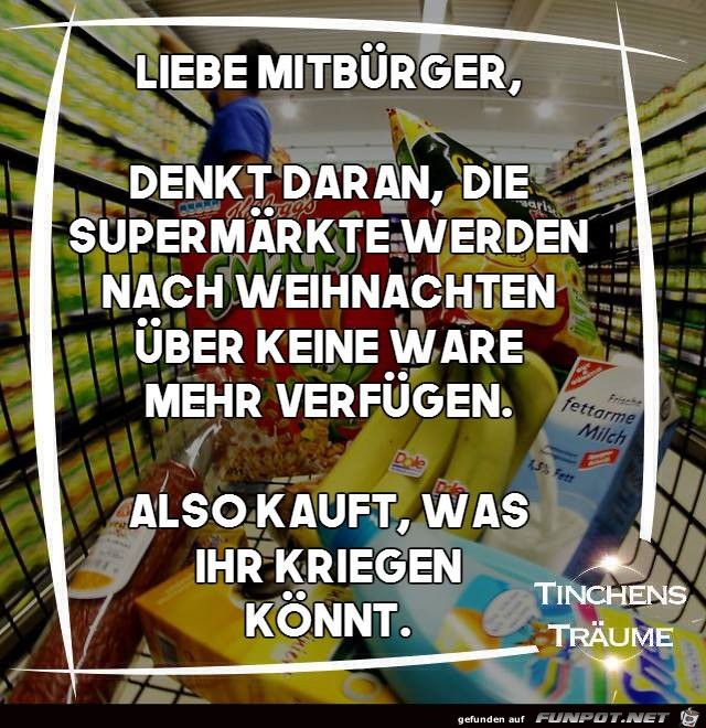 Liebe Mitbürger Liebe Mitbürger