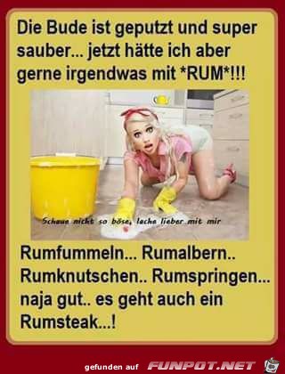 Die Bude ist geputzt Die Bude ist geputzt