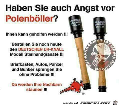 Haben Sie auch Angst vor Polenböller? Haben Sie auch Angst vor Polenböller?