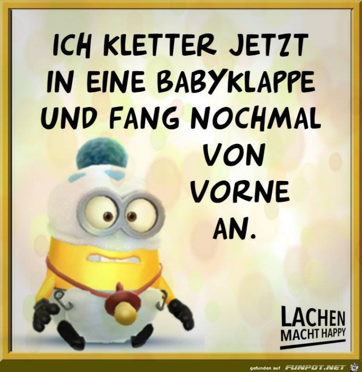 Klettere in eine Babyklappe