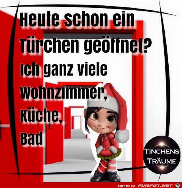 Heute schon Trchen geaeffnet