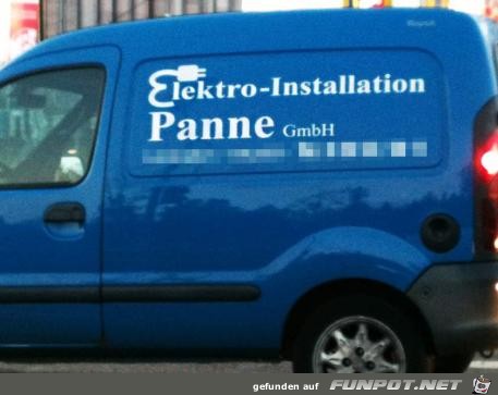 Elektroinstallation Panne