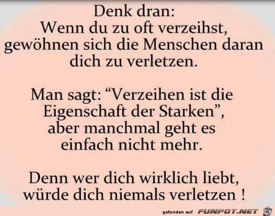 denk daran: wenn du ..... denk daran: wenn du .....
