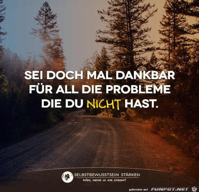 Sei doch mal dankbar Sei doch mal dankbar