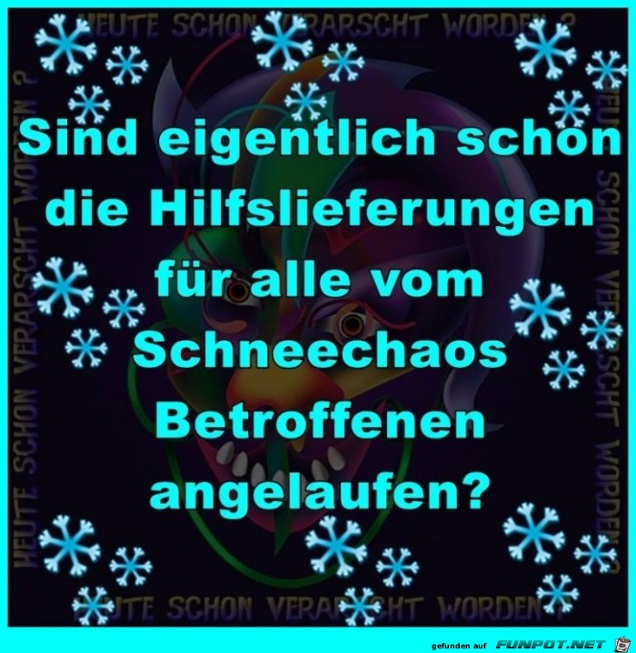 Schneechaos Schneechaos