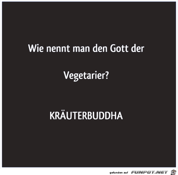 Gott der Vegetarier