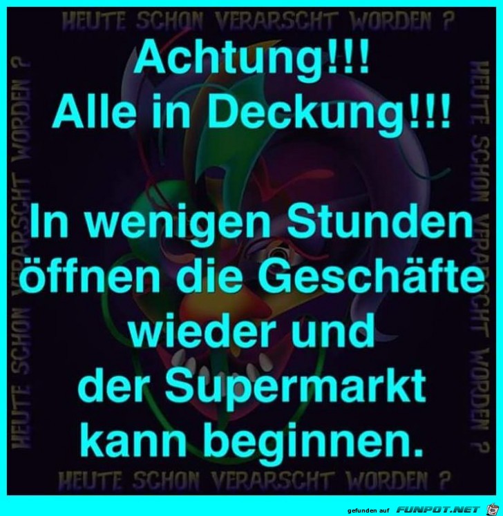 Alle in Deckung Alle in Deckung