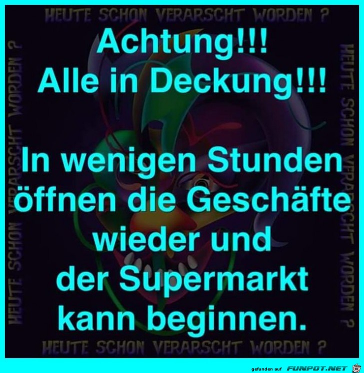 Alle in Deckung