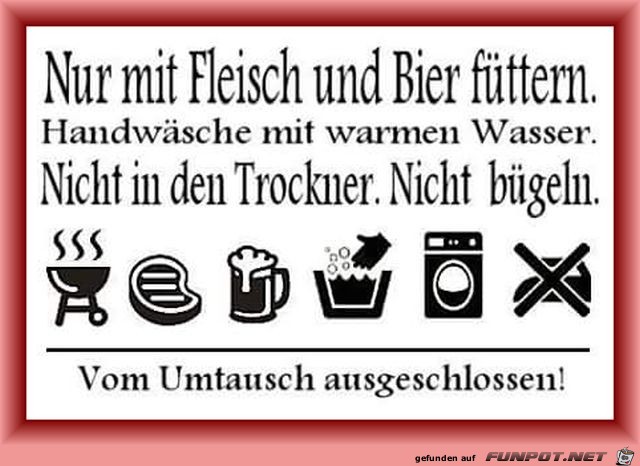 Füttern nach Anweisung Füttern nach Anweisung