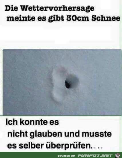 30cm Schnee